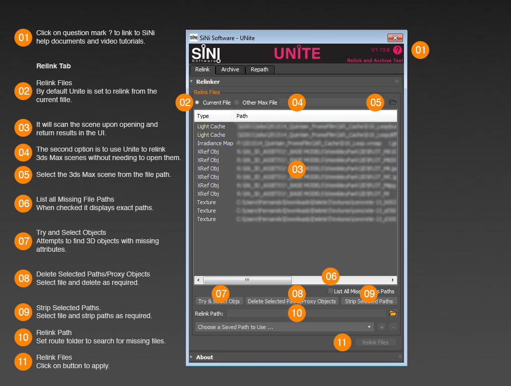 Image of SiNi Software Unite Interface