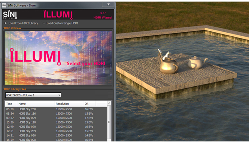 Image of SiNi Software IgNite Illumi UI in 3ds max plugin