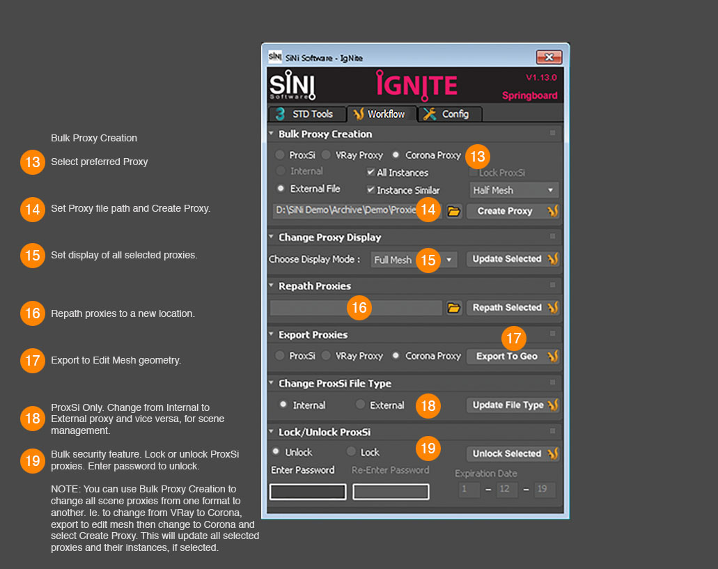 Image of SiNi Software Springboard Interface